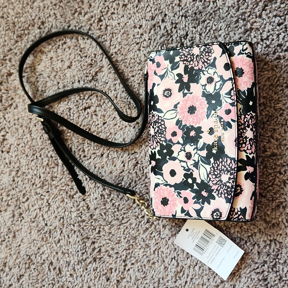 NWT Kate Spade ♠️ dahlia floral crossbody - Picture 2 of 7